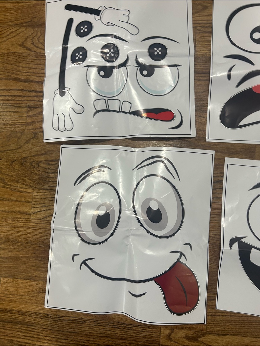 Stickers funny expression  4 pcs 12”x12” - Picture 5 of 6